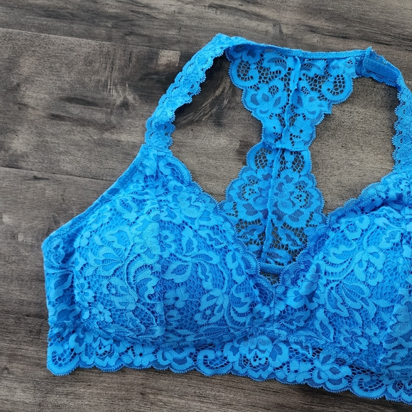 Xhilaration Racerback Wireless Padded Bralette Blue Women's XL NWT - Picture 5 of 16
